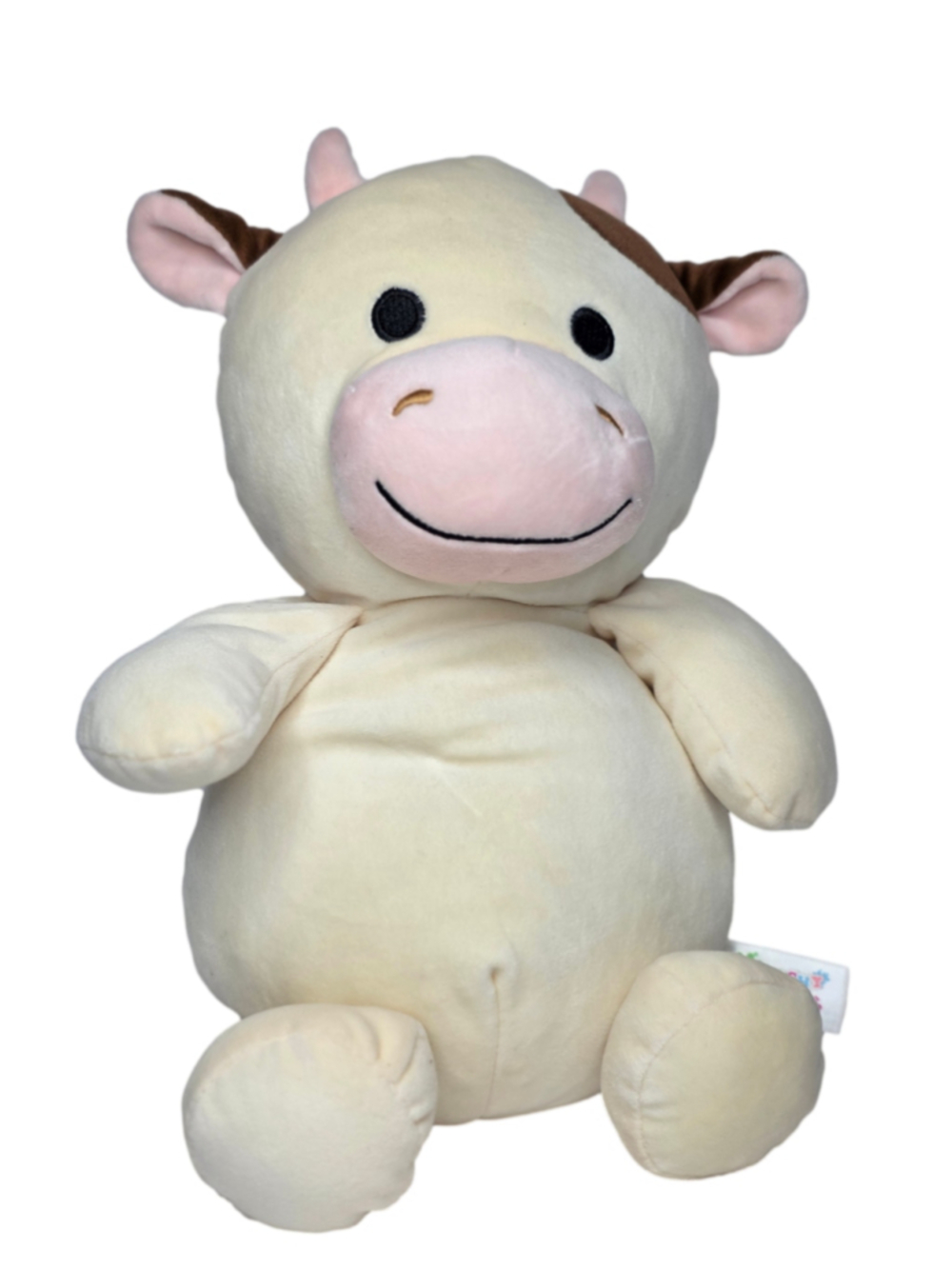 Smoochy Pals Kids Stuffed Animal Cow One Size Beige Brown